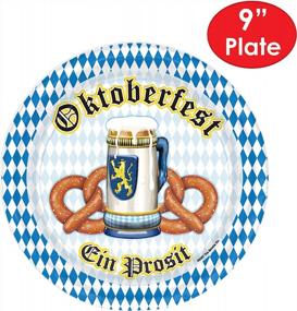 img 3 attached to Get Ready To Celebrate Oktoberfest With The Walker Edison 8 Piece German Theme Tableware And Dinner Plates Package!