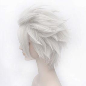 img 2 attached to Matte Grey Shortcut Wig For Women: Perfect Halloween Costume Party And Anime Cosplays With TSNOMORE'S Ursula Wig