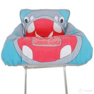 🦛 hippo-themed 2-in-1 grocery cart cover and highchair seat cover for babies - adorable and practical logo
