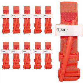 img 4 attached to ASA TECHMED Combat Tourniquet: Advanced First Aid Gear For Life-Saving Hemorrhage Control - Pack Of 11, Cold Resistant & In High Visibility Orange