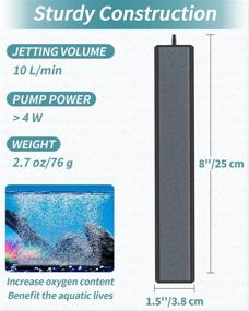 img 2 attached to 🐠 Pawfly 8/12 Inch Air Stone Grey Bubble Stone Bar Bubbler Airstones: Ideal for Air Pump, Aquarium, and Fish Tank Enthusiasts