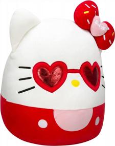 img 3 attached to 14-Inch Hello Kitty With Red Glasses Squishmallows Plush - Sanrio Ultra Soft Stuffed Animal Toy By Kellytoy