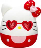 14-inch hello kitty with red glasses squishmallows plush - sanrio ultra soft stuffed animal toy by kellytoy logo