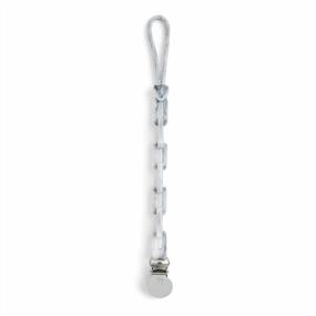 img 2 attached to Universal Baby Pacifier Clip Holder - BooginHead Silicone Chain, Carrara Marble