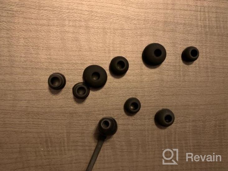 img 1 attached to 🔵 Set of 8 Grey Replacement Eartips for Beats by Dr. Dre Powerbeats 2 Wireless Stereo Earphones review by Rafael Lee