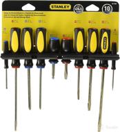 🔧 stanley 60-100 10-piece fluted screwdriver set for standard applications логотип