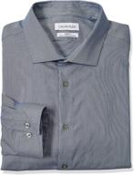 calvin klein men's stretch dress sleeve shirts - optimal clothing for sophisticated style logo