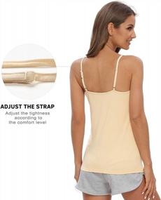 img 2 attached to Pack Of 4 Vislivin Lace Trim V-Neck Camisoles For Women - Adjustable Spaghetti Strap Tanks, Sexy Undershirts For Everyday Wear