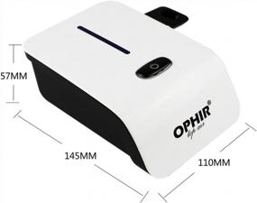 img 1 attached to Набор аэрографов OPHIR с компрессором для макияжа, дизайна ногтей, щетки и иглы для чистки.