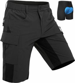 img 4 attached to Men'S Padded MTB Shorts For Mountain Bike Riding - Wespornow