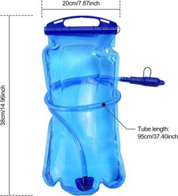 img 1 attached to AFISHTOUR Hydration Bladder for Backpacks - Leakproof Water Bladder in 1L/2L/3L Sizes, Ideal for Hiking Hydration Pack, 35/70/100oz Capacity