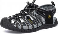 легкие походные сандалии для мужчин - atika ares outdoor sandals, summer athletic sports &amp; water shoes логотип