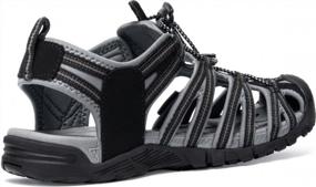 img 3 attached to Lightweight Trail Walking Hiking Sandals For Men - Atika Ares Outdoor Sandals, Summer Athletic Sports & Water Shoes