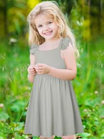 img 1 attached to 👗 Vintage Flutter Sundress: Adorable Dresses for Toddler Girls' Clothing