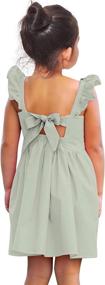 img 3 attached to 👗 Vintage Flutter Sundress: Adorable Dresses for Toddler Girls' Clothing