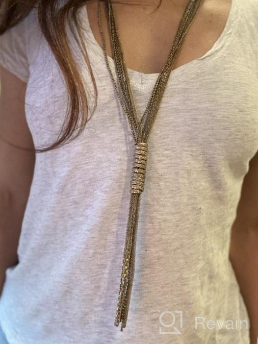 img 1 attached to 💎 Enhance Your Style with RICHERA Metal Chains: A Must-Have Necklace for Women and Girls review by Albert Lee