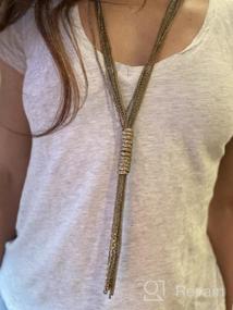 img 4 attached to 💎 Enhance Your Style with RICHERA Metal Chains: A Must-Have Necklace for Women and Girls