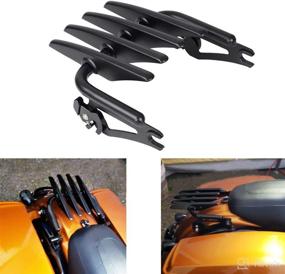 img 4 attached to Black Detachable Stealth Luggage Rack Mounting Trunk Rack for Touring Road King Road Glide Street Glide Electra Glide FLHR FLHT FLHX FLTR 2009-2022 by AUFER