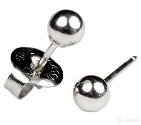 img 1 attached to 💎 Hypoallergenic Silver Studex Piercing Earrings: Stylish and Safe