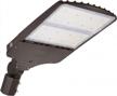 upgrade your outdoor lighting with the hykolity 300w led parking lot light - equipped with photocell and slip fitter mount for optimal installation logo