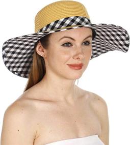 img 3 attached to Women'S Summer Sun Hats: SERENITA Beach Hat, Wide Brim Straw Floppy Hat For Hiking & More!