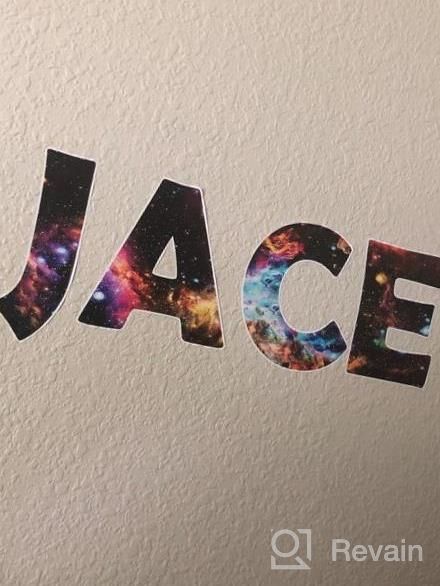 img 1 attached to Personalized Milky Way Wall Sticker - Custom Name Decal For Kids Room (4" Letter Height) review by Sherri Radermacher