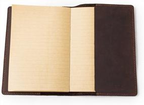 img 1 attached to Многоразовый кожаный журнал Ancicraft - блокнот из крафт-бумаги формата A5 с простой классической коричневой обложкой ручной работы для мужчин и женщин, идеальный дневник