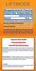 img 2 attached to LiftMode Magnolia Bark Extract Powder Supplement - Better Health, Reduce Anxiety, Lower Cortisol Levels, Honokiol & Magnolol - Vegetarian, Vegan, Non-GMO, Gluten Free - 5 Grams (25 Servings)