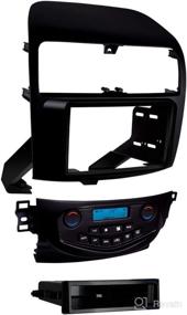 img 2 attached to 🖤 Metra 99-7809B Matte Black Dash Kit for 2004-2008 Acura TSX - No Navigation, Double/Single DIN