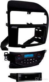 img 1 attached to 🖤 Metra 99-7809B Matte Black Dash Kit for 2004-2008 Acura TSX - No Navigation, Double/Single DIN