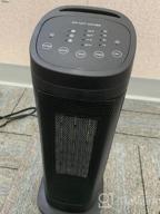 img 1 attached to Stay Warm And Safe With Our 1500W Portable Tower Space Heater - 3 Modes, Thermostat, Remote, Timer, And 90° Oscillation For Home, Indoor, And Office Use review by Dinero Bentz