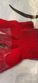 img 5 attached to Удобные зимние магические перчатки для мальчиков и девочек: Розовые растяжимые вязаные перчатки Pinksee для детей с поддержкой тепла.