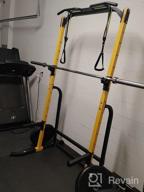 img 1 attached to 800LBS Weight Capacity ZENOVA Power Rack Squat Rack Fitness Pull Up Bar Station With J-Hooks And Dip Bar review by Michael Heidelberg