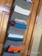 img 1 attached to Onlyeasy Wall Mount Hanging File Folders - Over Door Hanging Storage Organizer Magazine Storage Holders For Notebooks Planners, 50" X 13”, 6 Pockets Grey, 8MXDZ06C review by Phil Anderson