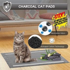 img 1 attached to 🐾 Croci Charcoal Cat Litter Pad Refills - 6-Layer Leak-Proof Super Absorbent, 16.9x11.4 Inch, Up to 3-Cup Capacity, Suitable for Cat-Litter System, Disposable (100 Counts)