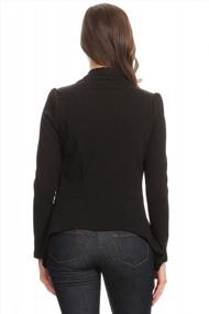 img 1 attached to Women'S Casual Work Office Long Sleeve Open Front Blazer Jacket With Plus Size