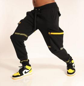 img 2 attached to Mens NYC Graffiti Hip Hop Fleece Active Sweatpants Drawstring Bottoms