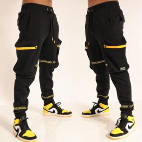 img 3 attached to Mens NYC Graffiti Hip Hop Fleece Active Sweatpants Drawstring Bottoms