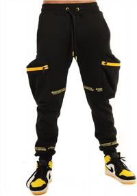 img 4 attached to Mens NYC Graffiti Hip Hop Fleece Active Sweatpants Drawstring Bottoms