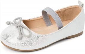 img 4 attached to Adorable Mary Jane Ballet Flats For Girls: Perfect Party Princess Shoes For Toddlers And Little Kids