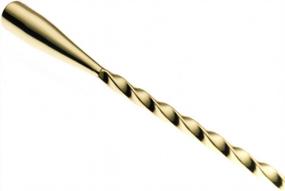 img 3 attached to Stir In Style: Barfly'S 11 13/16 Inch Teardrop Bar Spoon In Luxurious Gold