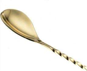 img 2 attached to Stir In Style: Barfly'S 11 13/16 Inch Teardrop Bar Spoon In Luxurious Gold