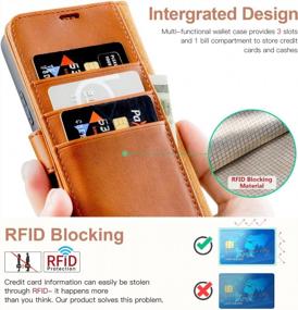 img 2 attached to Protect Your Galaxy A53 5G And Keep Your Cards Secure With OCASE Wallet Case - Brown