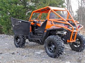 img 1 attached to Upgraded Aluminum Doors With Automotive Style Latch For Polaris RZR 800/800 S / 570/900 - Perfect Height For A Comfortable Off-Road Experience