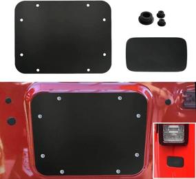 img 4 attached to 🔧 Enhance & Protect Your Wrangler with Grille Spare Tire Carrier Delete Filler Plate Cover Tramp Stamp - Fits 2007-2017 Wrangler JK JKU