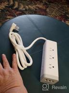 img 1 attached to TESSAN Surge Protector Power Strip With 9 Outlets And 3 USB Ports: The Ultimate Charging Station For Home, Office And Dorm Rooms review by Andrew Lyons
