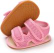 lafegen baby boys girls summer sandals non slip soft sole outdoor infant toddler first walker crib shoes (0-18months) 1 logo