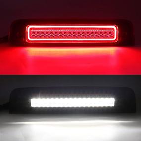 img 1 attached to 🚦 R&F Auto LED Strobe Third Brake Light - Compatible With Ram High Mounted Stop Lights - 1500 2500 3500 4500 5500, 2010-2018 Pickup Truck Roof Cargo Light - with Seal Foam Gaskets - F1 Style Red Flash