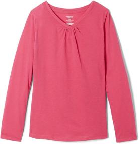 img 2 attached to French Toast Girls Sleeve V Neck Girls' Clothing at Tops, Tees & Blouses