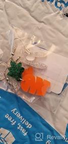 img 2 attached to 🐰 Stunning Easter Bunny Carrot Dangle Earrings - Vibrant & Sparkling Holiday Accessories for Women and Girls